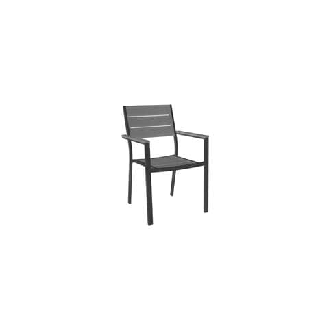 Poltrona Cervia Antracite, 58x89x58 Cm Nero - Foto 2