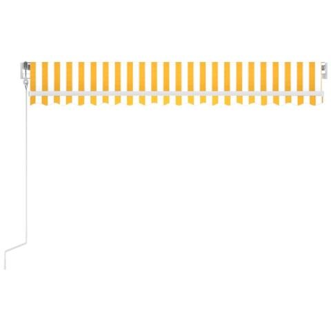 Tenda Automatica con Sensore Vento LED 450x350 cm Gialla Bianca - Foto 2