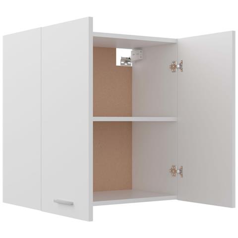 Mobile Pensile “Lyon” Bianco 60x31x60 cm in Legno Multistrato - Foto 2