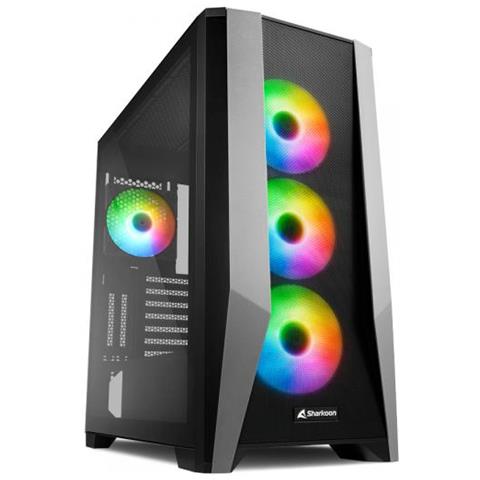 Case TG7M RGB Tower ATX, E-ATX micro ATX, Mini-ITX 2 Porte USB 3.1 Colore Nero (Finestrato) - Foto 1
