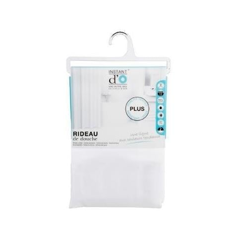 Tenda Doccia Con Poliestere, 180 X 200 Cm, Colore Bianco - Foto 3