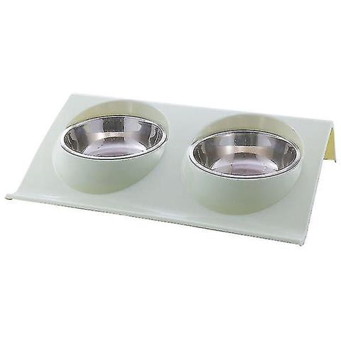SLD Ciotole Da Gatto A Doppio Cane Ciotole Per Animali Domestici In Acciaio Inossidabile Premium Per Cani Di Piccola Taglia E Gatti Chio