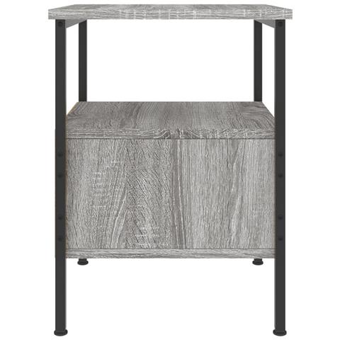 Comodino Grigio Sonoma 34x36x50 Cm In Legno Multistrato - Foto 9