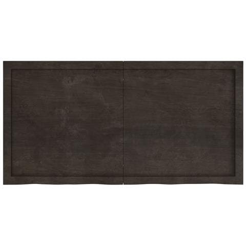 Piano Bagno Marrone Scuro 120x60x (2-4) cm Legno Trattato - Foto 10