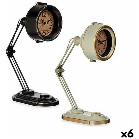 Orologio Da Tavolo Metallo 12 X 34 X 23 Cm (6 Unità) - Foto 1