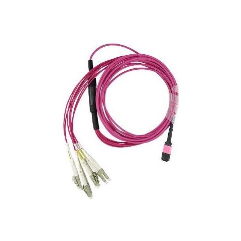 X66205-5-bo Cavo A Fibre Ottiche 5 M Mpo 4x Lc Om4 Viola - Foto 1