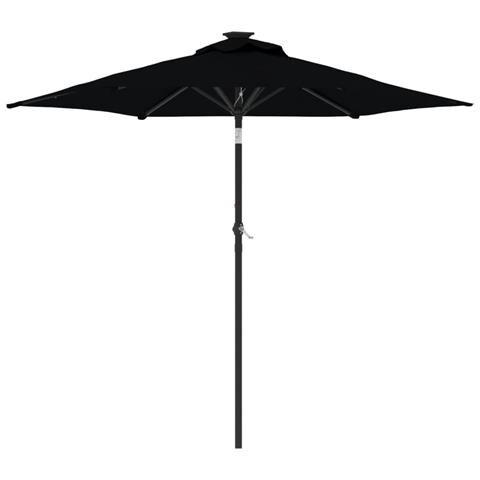 Ombrellone Giardino Con Palo In Acciaio Nero 225x225x212 Cm - Foto 2