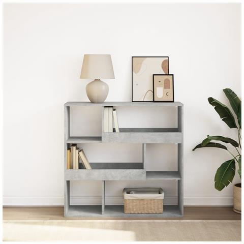 Libreria /divisorio Grigio Cemento 100x33x94,5 Cm - Foto 1