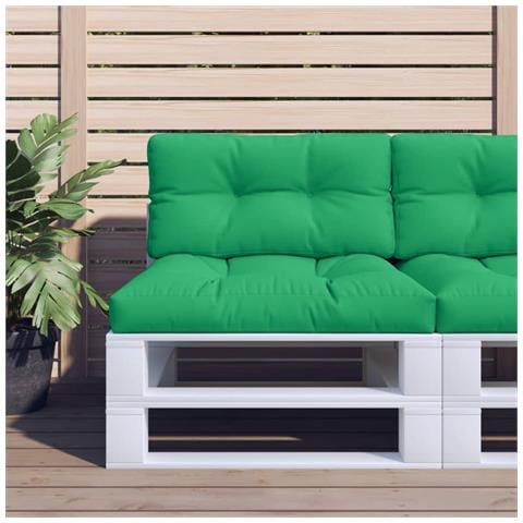 Cuscino Per Pallet Verde 70x40x12 Cm In Tessuto - Foto 1