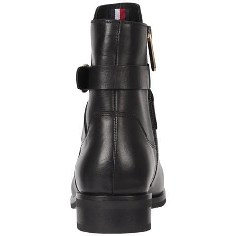 Belt Flat Boot Stivaletti Pelle Scarpe Donna Nero Eu 36, Fw0fw06753 Bds - Foto 2