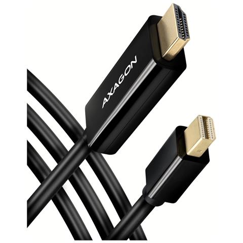 RVDM-HI14C2 Mini-DisplayPort zu HDMI Adapterkabel 4K / 30 Hz 180 cm lang - Kabel - Digital /Display /Video 1,8 m Mini DisplayPort Nero - Foto 1