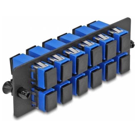 Delock 66925 Adattatore Di Fibra Ottica Sc/sc 1 Pz Nero, Blu - Foto 1