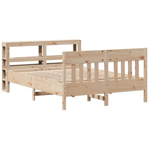 Letto Senza Materasso 120x190 Cm In Legno Massello Di Pino - Foto 3