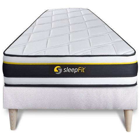 Kit Rete E Materasso Matrimoniale Soft 90x200cm - Spessore : 19cm - Foam Hd Con Struttura Microalveolare - Molto Rigido - Foto 1