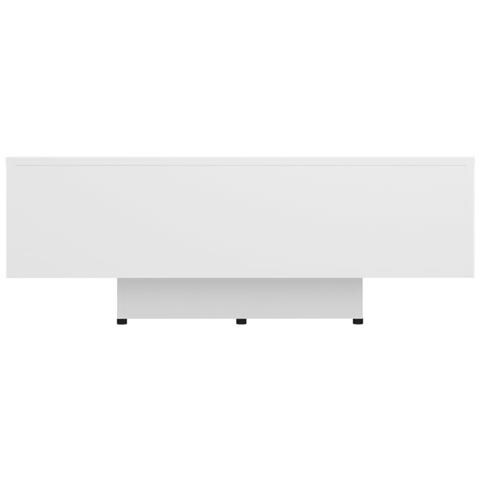 Tavolino Da Salotto Bianco 85x55x31 Cm In Legno Multistrato - Foto 2