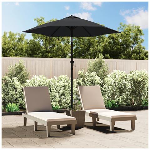 Lusso Casadino -  Ombrellone Antracite 200x224 Cm In Alluminio - Foto 8