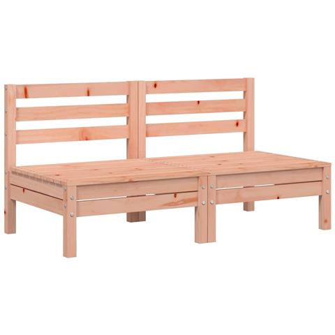 Divani Senza Braccioli da Giardino 2pz Legno Massello Douglas - Foto 1