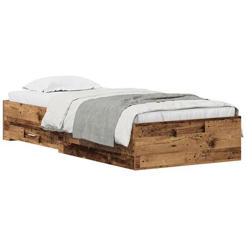 Letto in Legno Vecchio 100x200 cm in Legno Ingegnerizzato - Foto 1