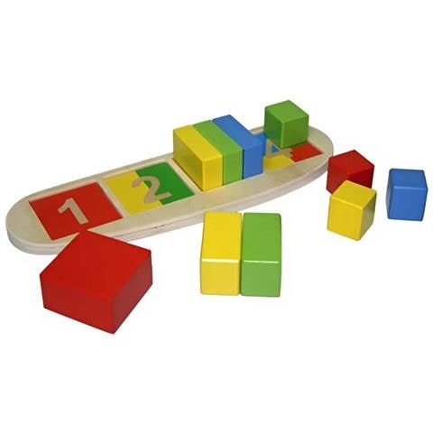 Puzzle In Legno Per Imparare Le Forme E I Primi Numeri, Multicolore - Foto 1