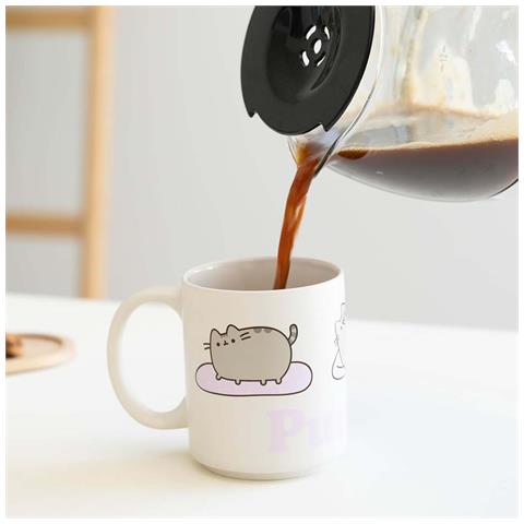 Tazza In Ceramica Da 350 Ml Collezione Purrito Lavabile In Lavastoviglie, Bianco - Foto 2