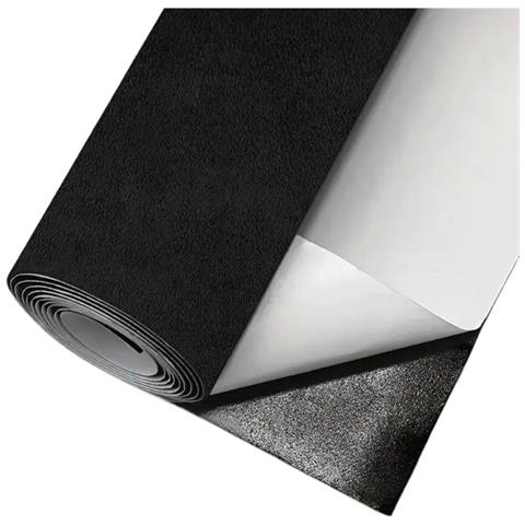 Toppa Di Riparazione In Pelle Scamosciata Autoadesiva - Nastro Premium In Velluto Per Il Restauro Degli Interni Auto Black - Foto 1