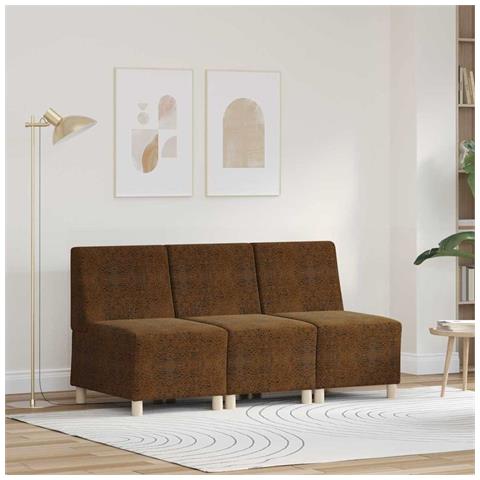 Poltrona Sofa 3 pcs Marrone 55 x 74 x 82 cm - Foto 2
