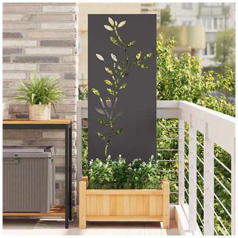 Pannello Decorativo da Giardino Nero 50 x 140 cm - Foto 2