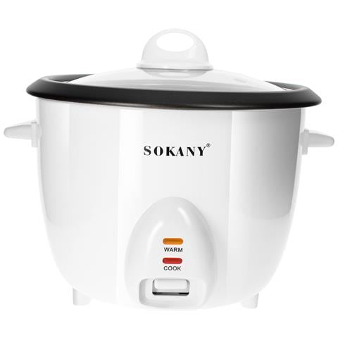 Cuociriso 1,8l Con Cestello A Vapore Compatto E Mantenimento In Caldo Caldo, Bianco - Foto 1