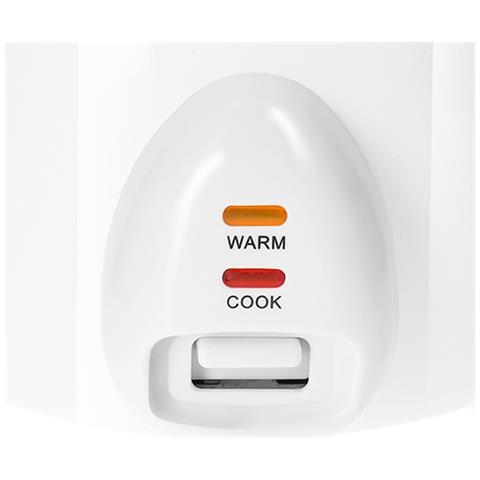 Cuociriso 1,8l Con Cestello A Vapore Compatto E Mantenimento In Caldo Caldo, Bianco - Foto 5