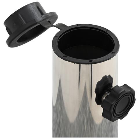 Base Ombrello con Ruote per Pali Ø38/48mm Grigio Granito 25 kg Rettangolare - Foto 9