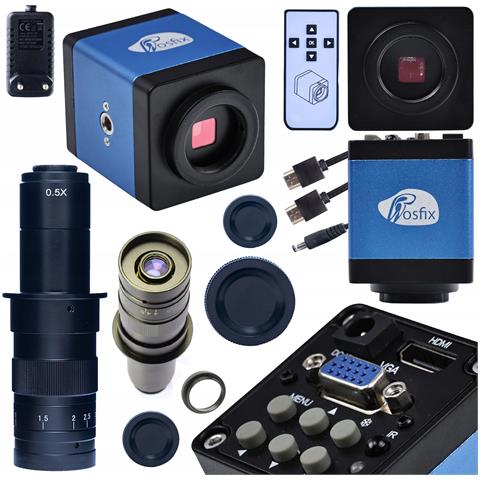 Set Microscopico Draco Blue Pro 2 In 1 - Camera Hdmi /vga 2mp + Obiettivo 180x | Alta Qualità Immagine Fullhd, Precisione Professionale - Foto 1