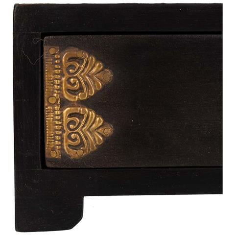 Baule Portagioie Legno Metallo Nero 20x8x8,5h Cm - Foto 5