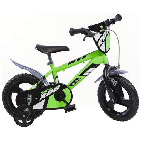 Bici Mtb Da Bambino Misura 12'' Bicicletta Da Bimbo Linea R88 Mountain Bike Con Rotelle - 12 Verde - Foto 1