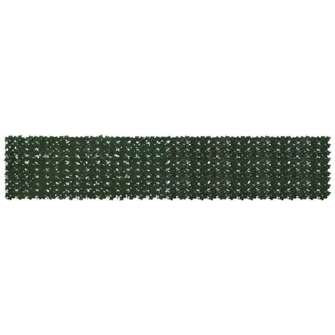 Schermo per balcone con foglie Verde Scuro 400 x 75 cm - Foto 1