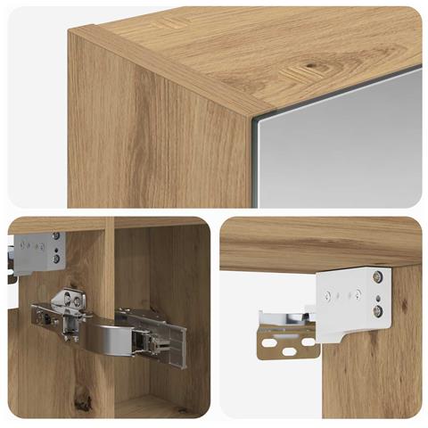 Mobiletto per specchio da bagno Rovere Artigianale - Foto 9