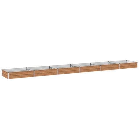 Letto rialzato da giardino Marrone legno 600 x 80 x 24 cm - Foto 1