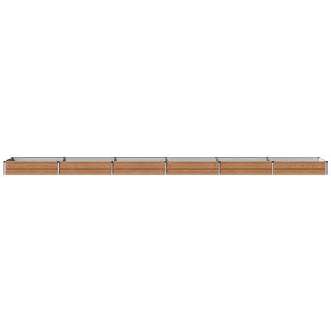 Letto rialzato da giardino Marrone legno 600 x 80 x 24 cm - Foto 2