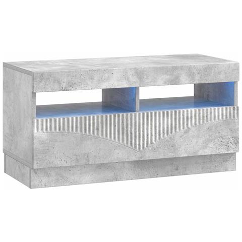 Mobile TV LED Grigio Cemento Legno ingegnerizzato - Foto 1