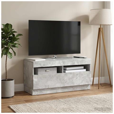 Mobile TV LED Grigio Cemento Legno ingegnerizzato - Foto 2