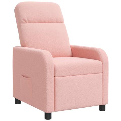 Poltrona reclinabile Rosa Bouclé - Foto 1