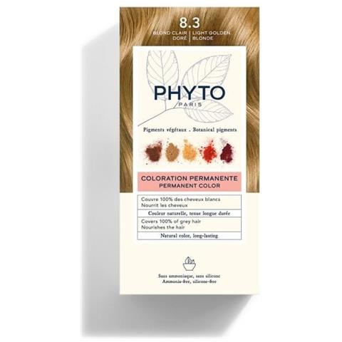 Color Kit 8,3 Biondo Chiaro Dorato Latte Rivelatore 50 ml + Crema Colorante 50 ml + Maschera Protettiva Colore 12 ml + Guanti - Foto 1