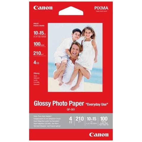 Carta fotografica bianca Lucida Formato A6 4X6 Confezione da 100 Fogli GP-501  - Foto 3