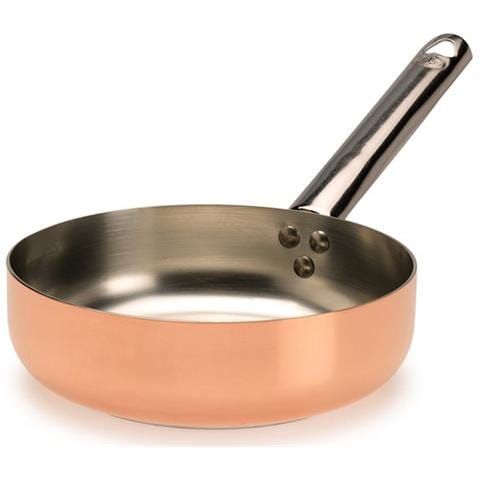 Padella 1 Manico ad Induzione Diametro 28 cm - Linea Rame Liscio Stagnato per Induzione - Foto 1