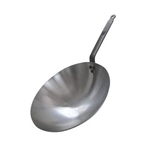 5114.35 - Wok In Lamiera E Acciaio, Forma Arrotondata, Manico Resistente - Foto 2