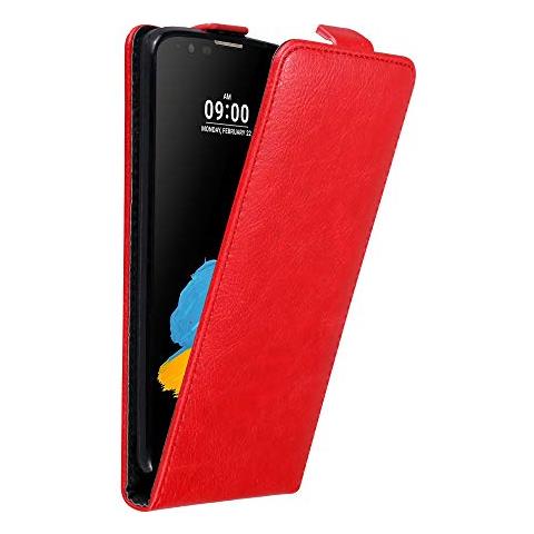 Custodia Compatibile Con Lg Stylus 2 In Rosso Mela - Coperchio Protettivo In Design Flip Con Chiusura Magnetica - Foto 1