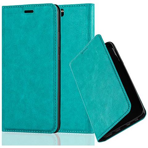 Custodia Compatibile Con Huawei P10 Plus In Turchese Petrolio - Coperchio Protettiva Con Chiusura Magnetica, Funzione Stand E Tasca Per Le Carte - Foto 1