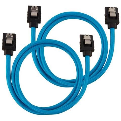 Cc-8900255 Cavo Sata 0,6 M Sata 7-pin Nero, Blu (Blue Sata 6gbps 60cm Cable) - Foto 1