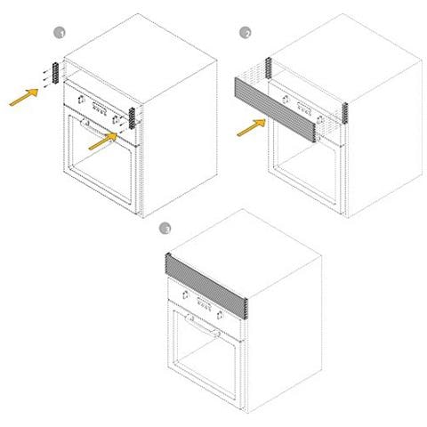 8934862 Griglia Di Ventilazione Per Frigorifero O Forno, Anodizzato Opaco - Foto 2