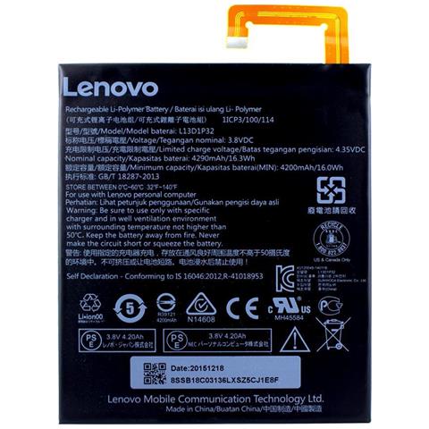 Lenovo - Li-polymer Akku - L13d1p32 - Ideapad A8-50 - 4200mah (l13d1p32) - Foto 4