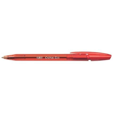 Penna A Sfera A Scatto Cristal Clic M 1 Mm Rosso 8507341 (conf. 20)  - Foto 1